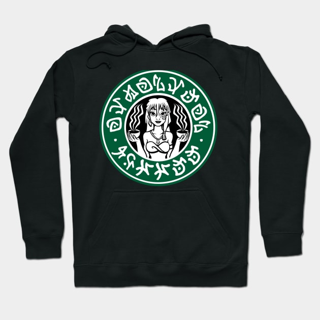 Atlantean Coffee Hoodie by Ellador